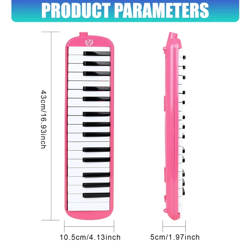 Professional Harmonica with 32 Keys Full Educational Playing Instrument Suitable for Practice and Performances - view 6