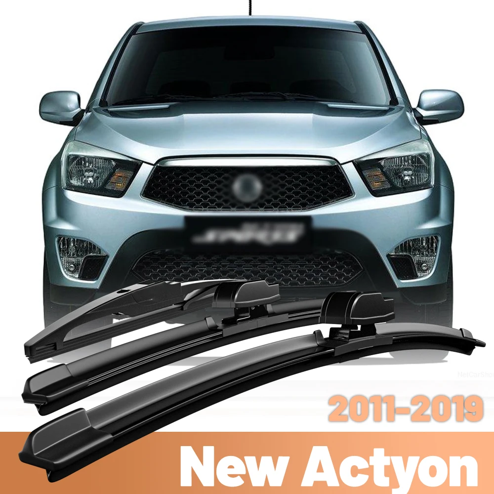 

Для SsangYong New Actyon Korando C 2011-2019 комплект щеток переднего и заднего дворника, лобовое стекло, лобовое стекло, 24 "16" 14"
