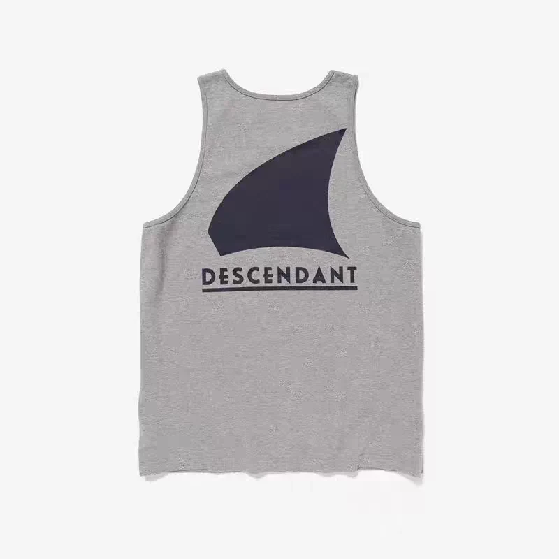 DESCENDANT DCDT GENNAKER 26SS Men's Cotton Sleeveless T-Shirt Vintage Streetwear Loose Fit Casual Crew Neck Tank Top Summer Vest