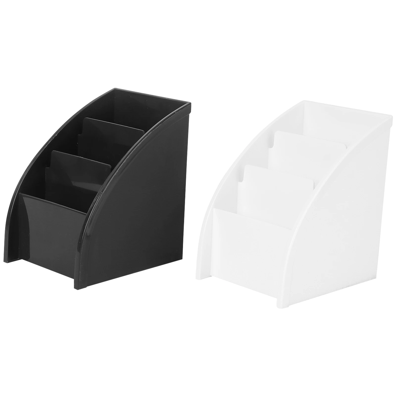 

2pcs Remote Control Storage Box Desktop ganizer Case for Phone Stationery Pen Brush Household Items Space Saving Closet Living
