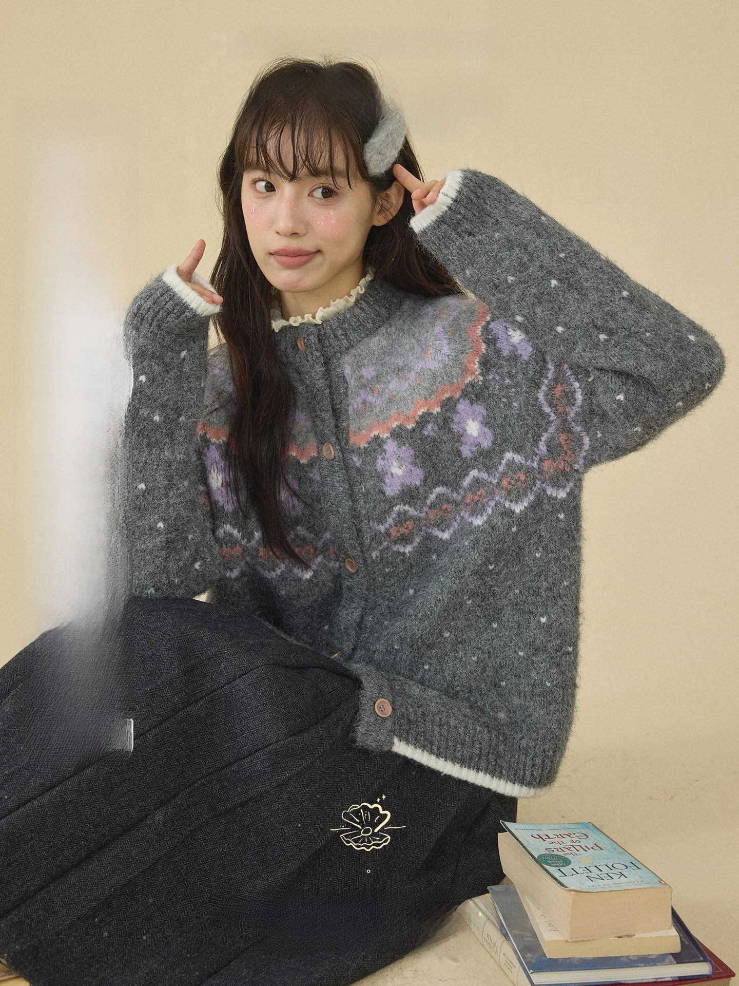 

Женский вязаный свитер-пальто в скандинавском стиле, мягкий, удобный, из смесового полиэстера, длинный, повседневный, для женщин