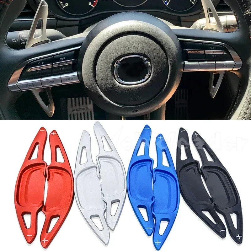 

Aluminum Alloy Steering Wheel Paddle Shift For Axela 3 CX-30 CX-50 Shifter Paddle Extension Gearbox Accessories