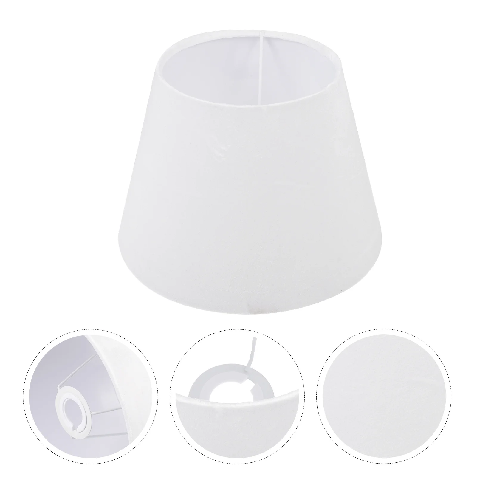 عاكس الضوء الأبيض لمصباح الطاولة ضوء السقف السرير غطاء قماش بسيط ديكور المنزل الظل دائم خفيفة الوزن الإكسسوارات