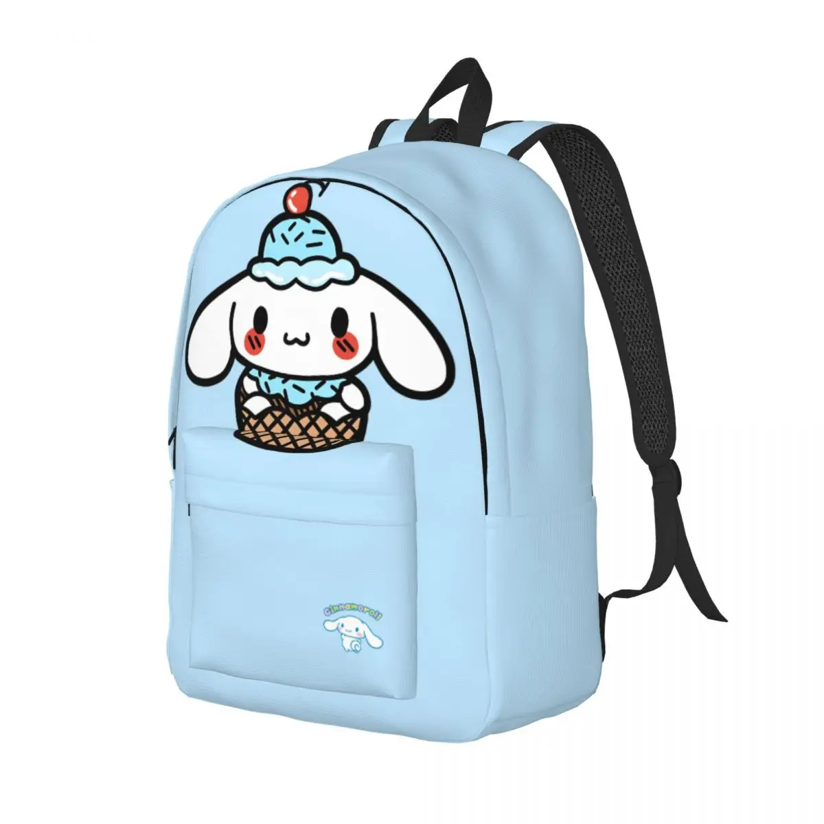 Dual-Use Cinnamoroll Ice Cream Plush Sticker Bookbag Outdoor Large Capacity Sanrio Cinnamoroll Children Back To School Gift