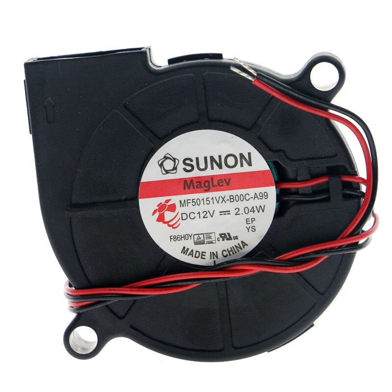 

S+ SUNON MF50151VX-B00C-A99 12V 2.04W 5015 Built Near Blower Fan 2-wire