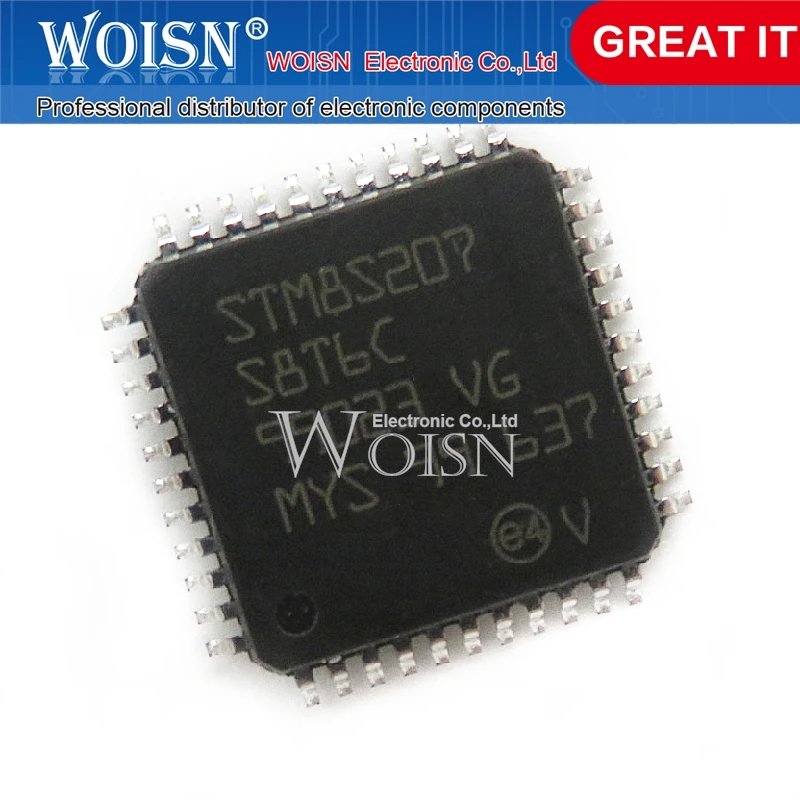 

5 шт. STM8S207S8T6C STM8S207 LQFP-44