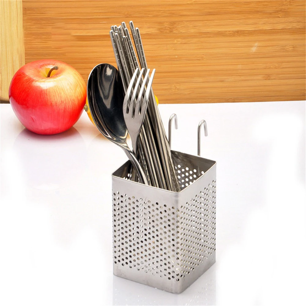 Cutlery Dryer Non Fading Hook Design Convenient Suspension And Durability Drainage Rack Kitchen Stainless Steel Non Rusting