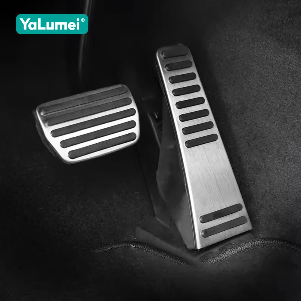 For Volvo XC60 XC90 S90 V90 2015-2021 2022 2023 2024 2025 Stainless Car Accelerator Fuel Pedal Brake Foot Rest Pedals Cover Pads