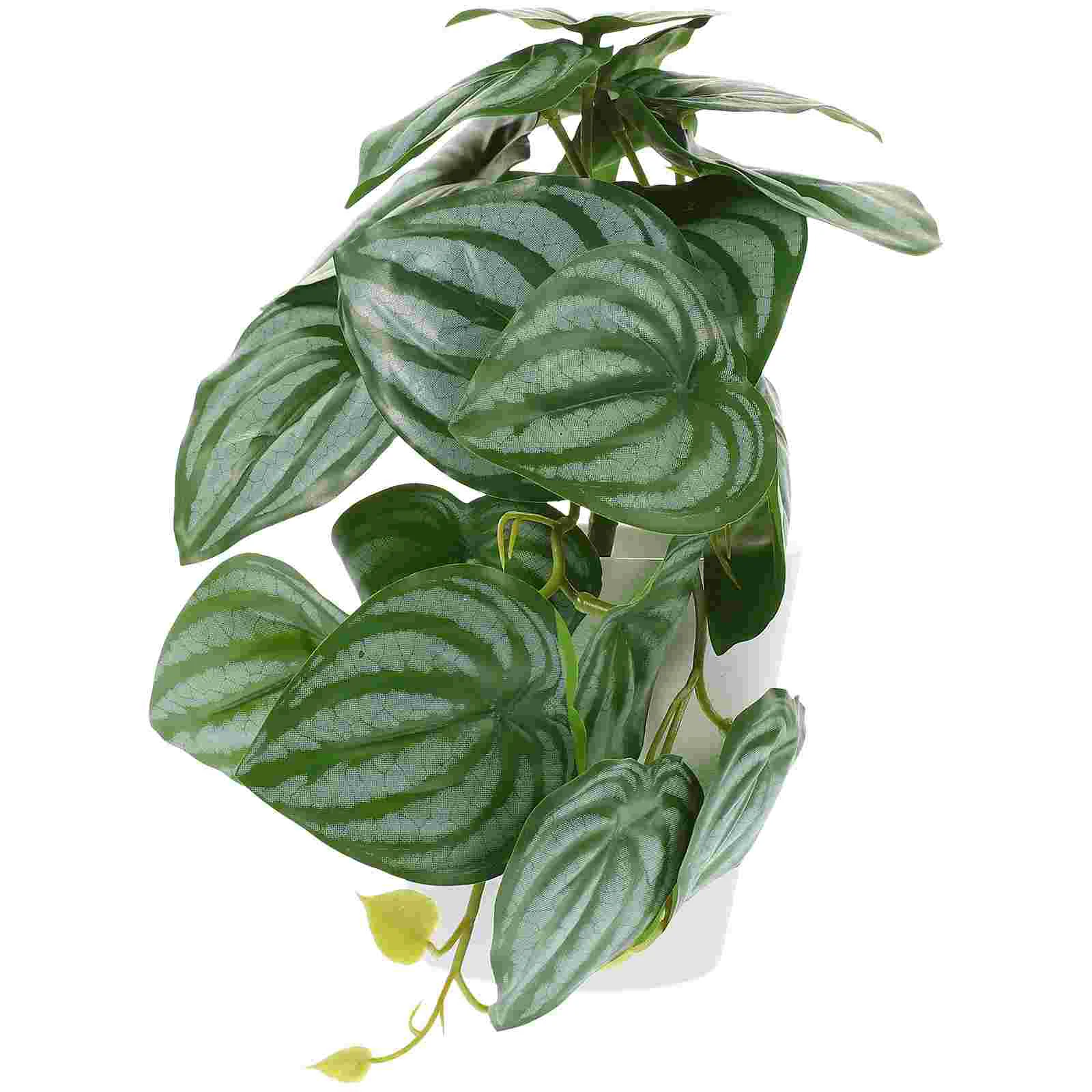 

Green Artificial Plant Bonsai Fall Decor Realistic Faux Potted Plants Office Decoration