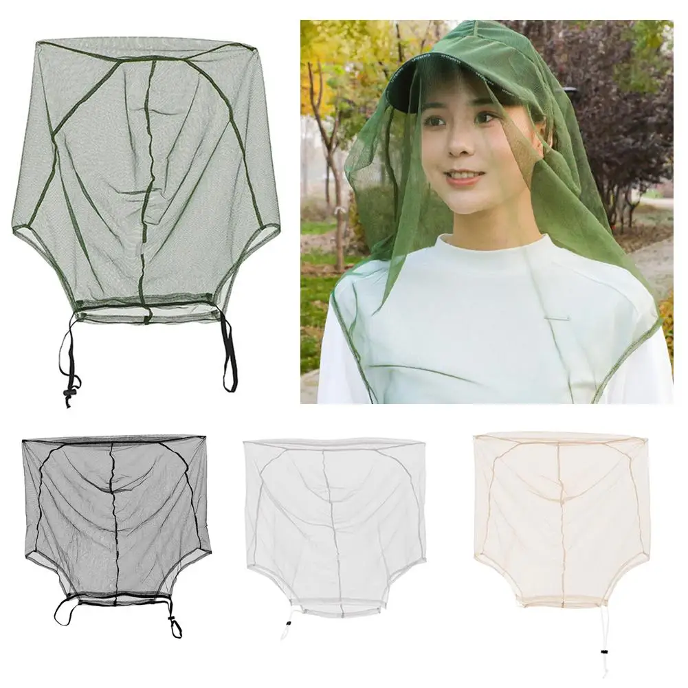 1pcs Fishing Hat Anti-insect Bite Net Yarn Hood Mosquito Camping Breathable Cap Beekeeping Insect Caps C4x1