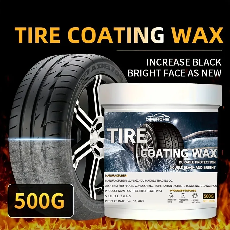 

Exclusive for cross-border Car Tire Brightener Coating Paste Blackening Polishing Brightening Maintenance Waterproof