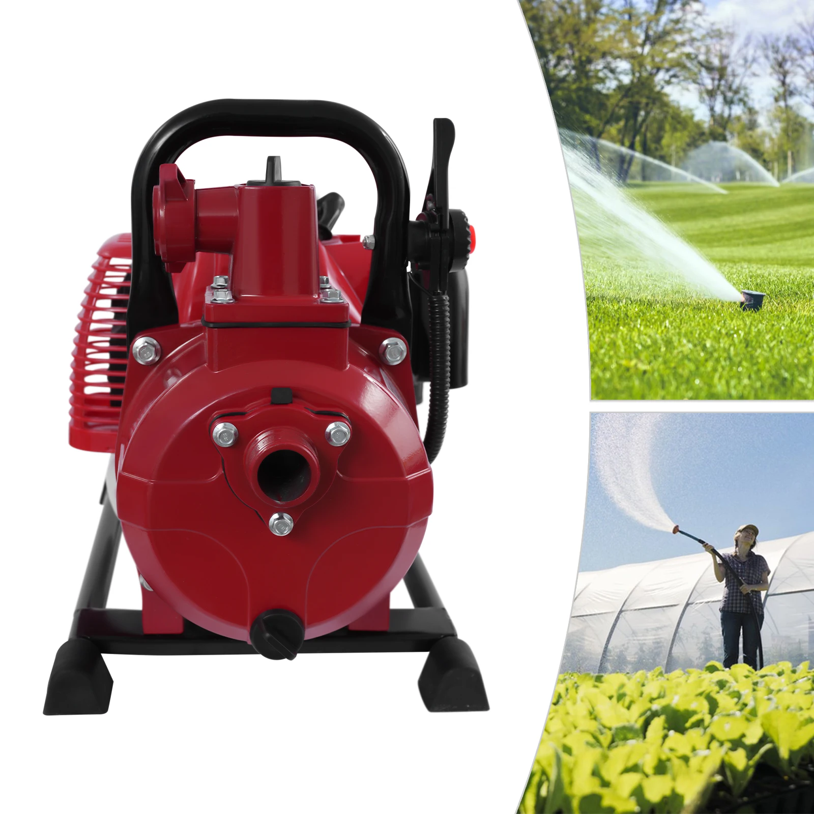 1.25kw 43cc مضخة نقل المياه 2 متر انبوب ماء مضخة مياه 2 السكتة الدماغية 1.7hp مضخة مياه لخزائن الري حمامات السباحة