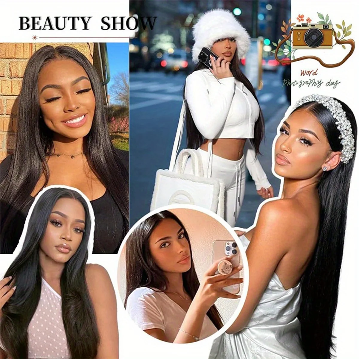 Fabrikpreis Echthaar-Perücke 13x6 Lace Frontal Vorgezupft mit Babyhaar - 250 Dichte Lace Front Echthaar-Perücken – Detail 6
