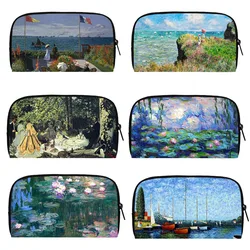 Classics Monet's water lilies Oil Painting Wallet Women Purse Casual ID Credit Card Phone Money Holder Bag Long Coin Bags Gifts