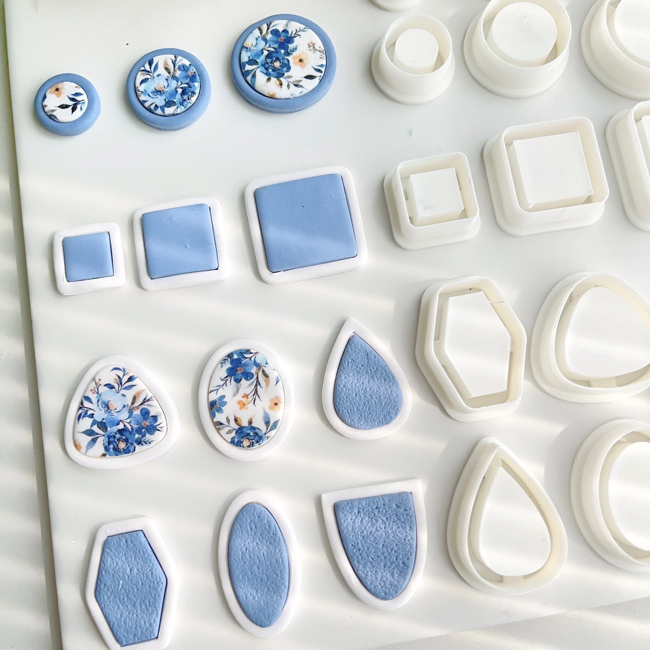 Geometry Arc Shape Polymer Clay Cutter Mold Organic Polymer Clay Cutters for Earrings Making  Jewelry Pendants Clay Tools