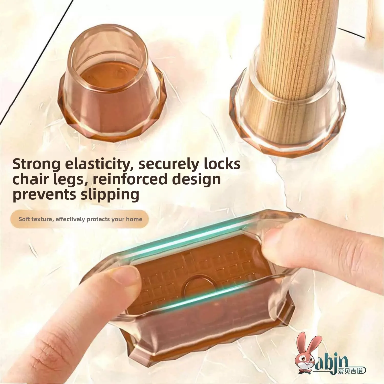 Thickened Rubber Silent Chair Foot Pads Universal Stool Table Leg Protection Covers Anti-slip Durable  Cushion Accessories