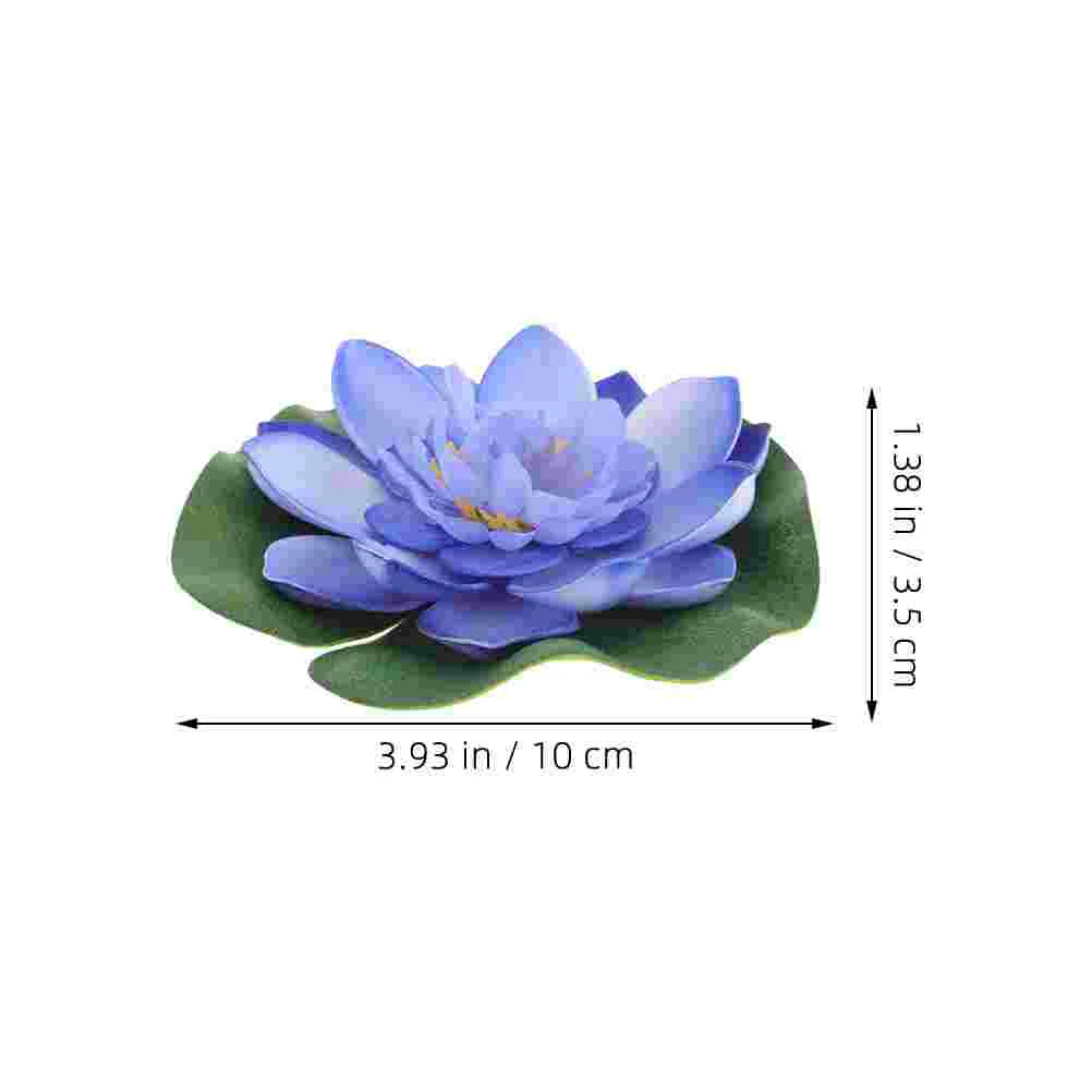 10 Pcs Pond Simulated Lotus Leaf Flower Plants Live Betta Fish Tank Pool Eva Koi for Sale