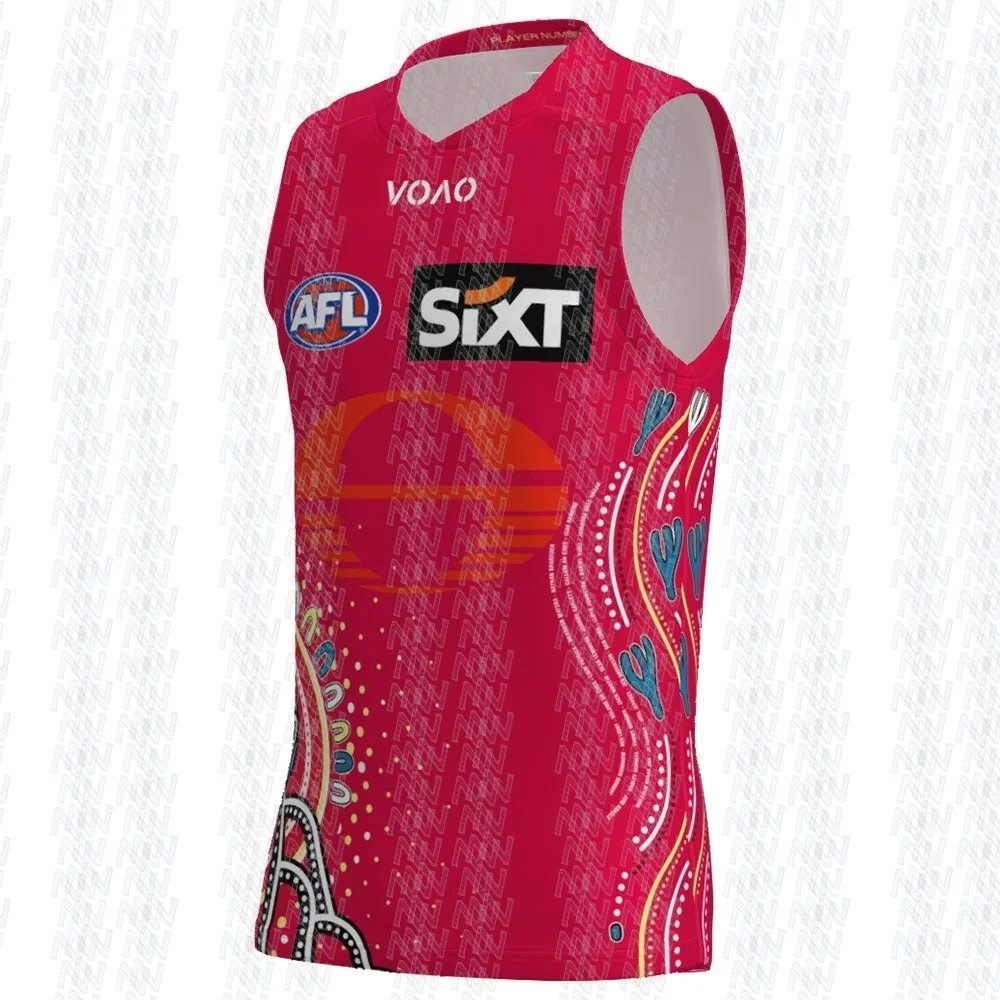 2026 Season Adult Australian Rugby Jerseys, Gold Coast Suns, Training Jerseys, Sports Training, Quick Drying Vests