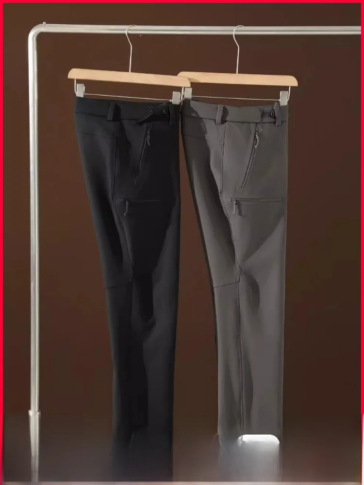 

Outdoor Men's Fce Lined Soft ell Casual Pants Windproof Waterproof Tee Dimensional Tailoring Autumn Winter Faion Cit...