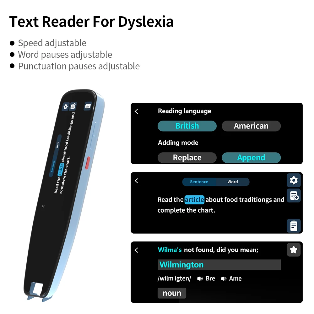 Intelligent Translation Pen Smart Recording Reading Pen Travel Language Translator Pen Scanner With Ocr Digital Voice