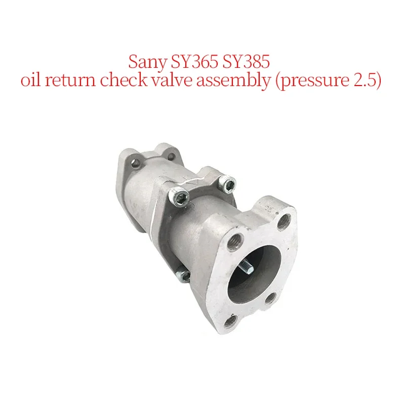 Construction Machinery Excavator Accessories Suitable for Sany SY365 SY385 Oil Return Check Valve Assembly (Pressure 2.5) New