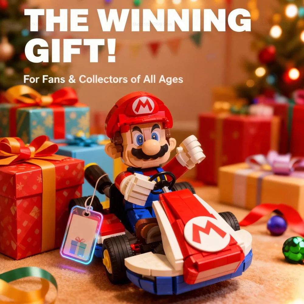 جديد كارت اللبنات مجموعة 1972 قطعة سباق السيارات نموذج دائم التعليمية لتقوم بها بنفسك لعبة الطوب للأطفال الكبار عيد ميلاد هدية الكريسماس #3