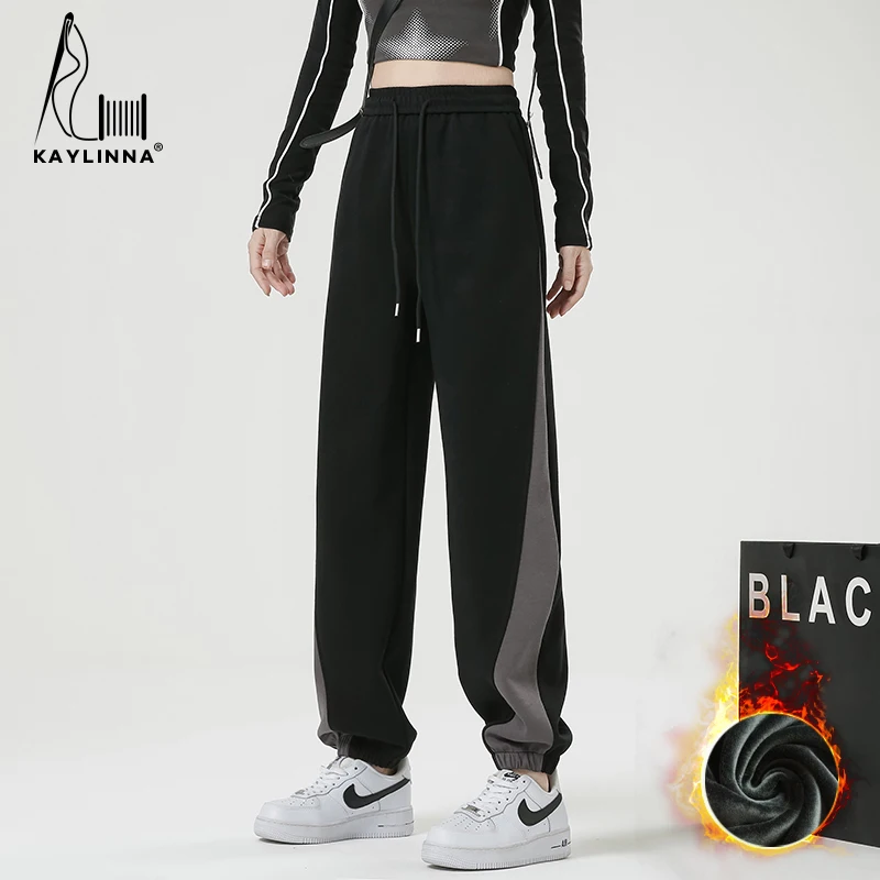 

Slacks Korean Fashion Clothing Women Trends 2023 Wide Leg Pants Women Sweatpants Autumn Streetwear Women's High Waist New Winter