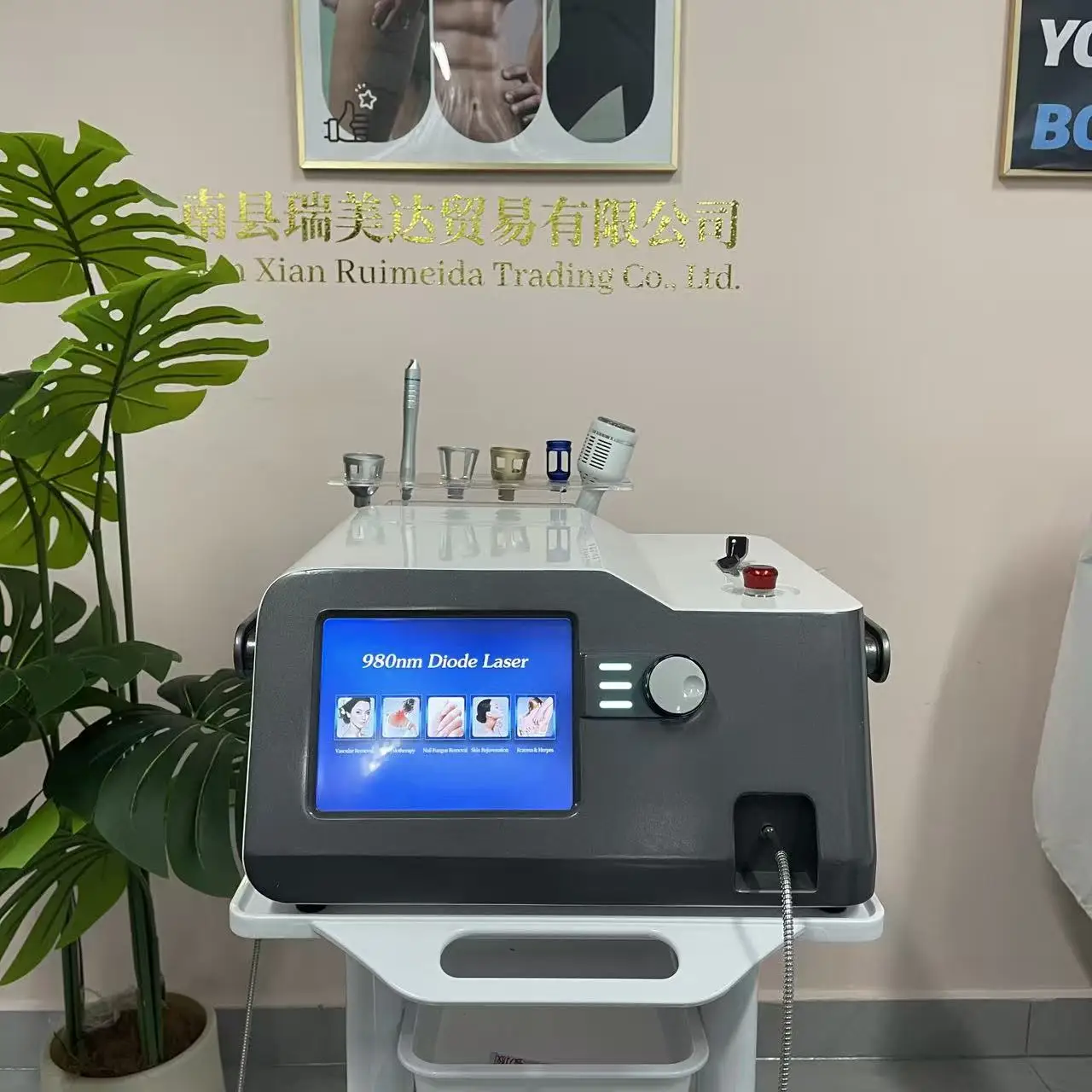 980nm 5+1 Multifunctional Diode Lase System | Professional Vascular Removal & Nail Fungus Treatment Device
