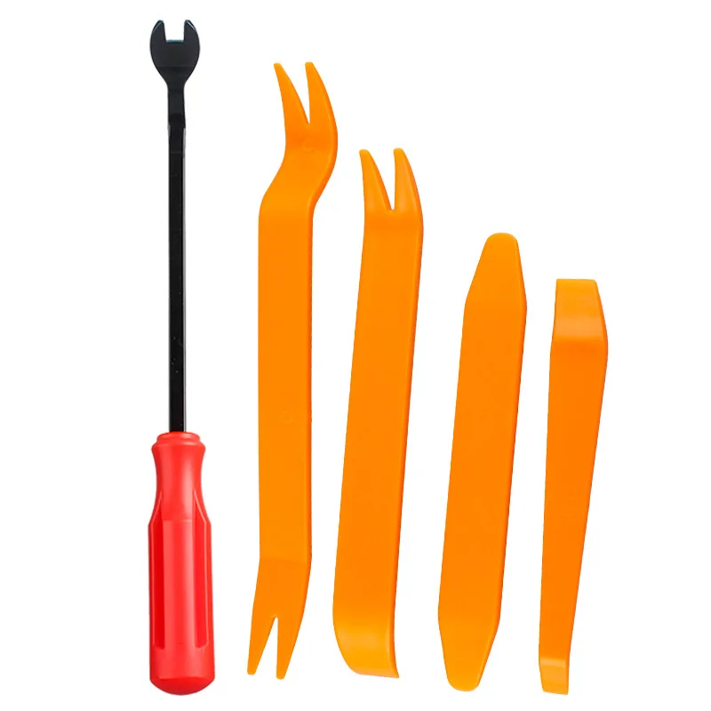 Kit de ferramentas portátil para remoção de painel de carro, 4 unidades, extrator de unhas, rádio, áudio, porta, clipe de reparo, guarnição, remoção de painel, ferramenta manual