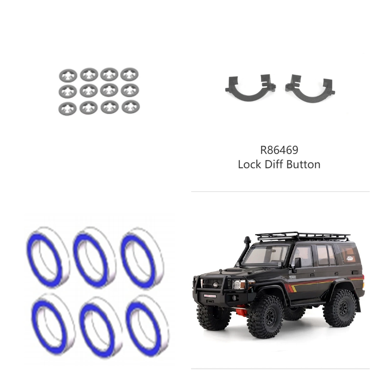 

RGT Spare parts R86768 R86469 R86520 for EX86190 EX86150 RESCUER 1/10 Realistic Crawler 4WD Real Off-road Model Car