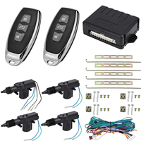 12V Universal Car Door Locker System 4 Doors Remote Controls Central Locking Keyless Entry System