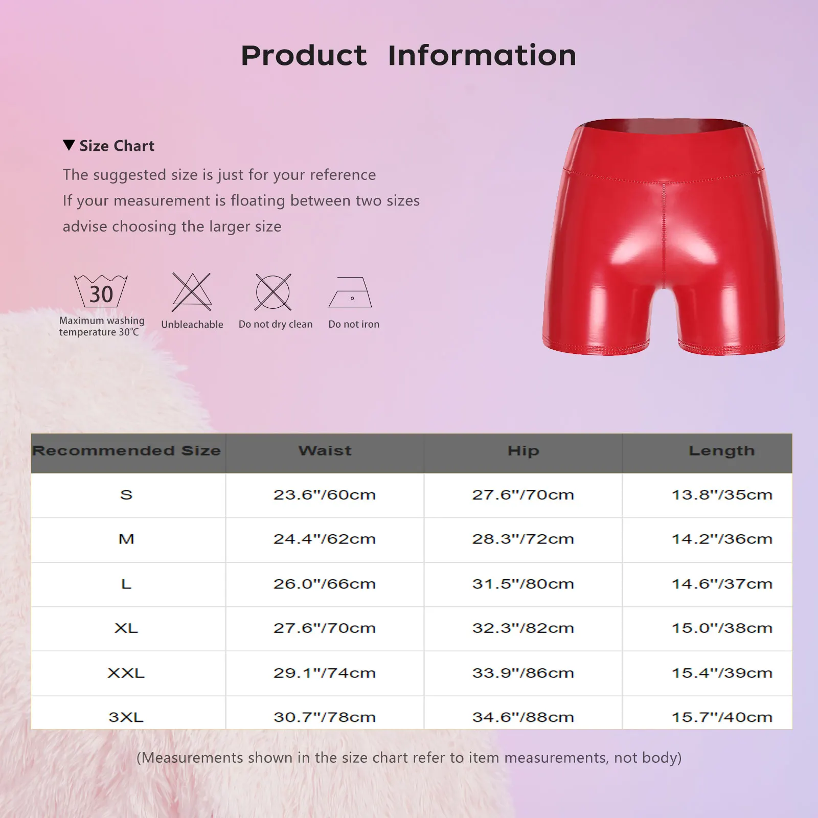 กางเกงขาสั้นผู้หญิงแบบหนัง PU เงา เอวสูง ยืดหยุ่น กระชับรูปร่าง ทรงสกินนี่ โชว์สะโพก สำหรับงานดิสโก้ ปาร์ตี้ ไนท์คลับ