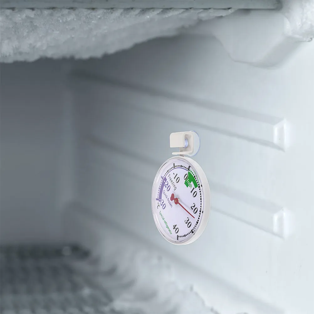 2Pcs Refrigerator Freezer Dial Thermometers Household Temperature Monitor Food Storage Temperature Reader Refrigerator Gauge