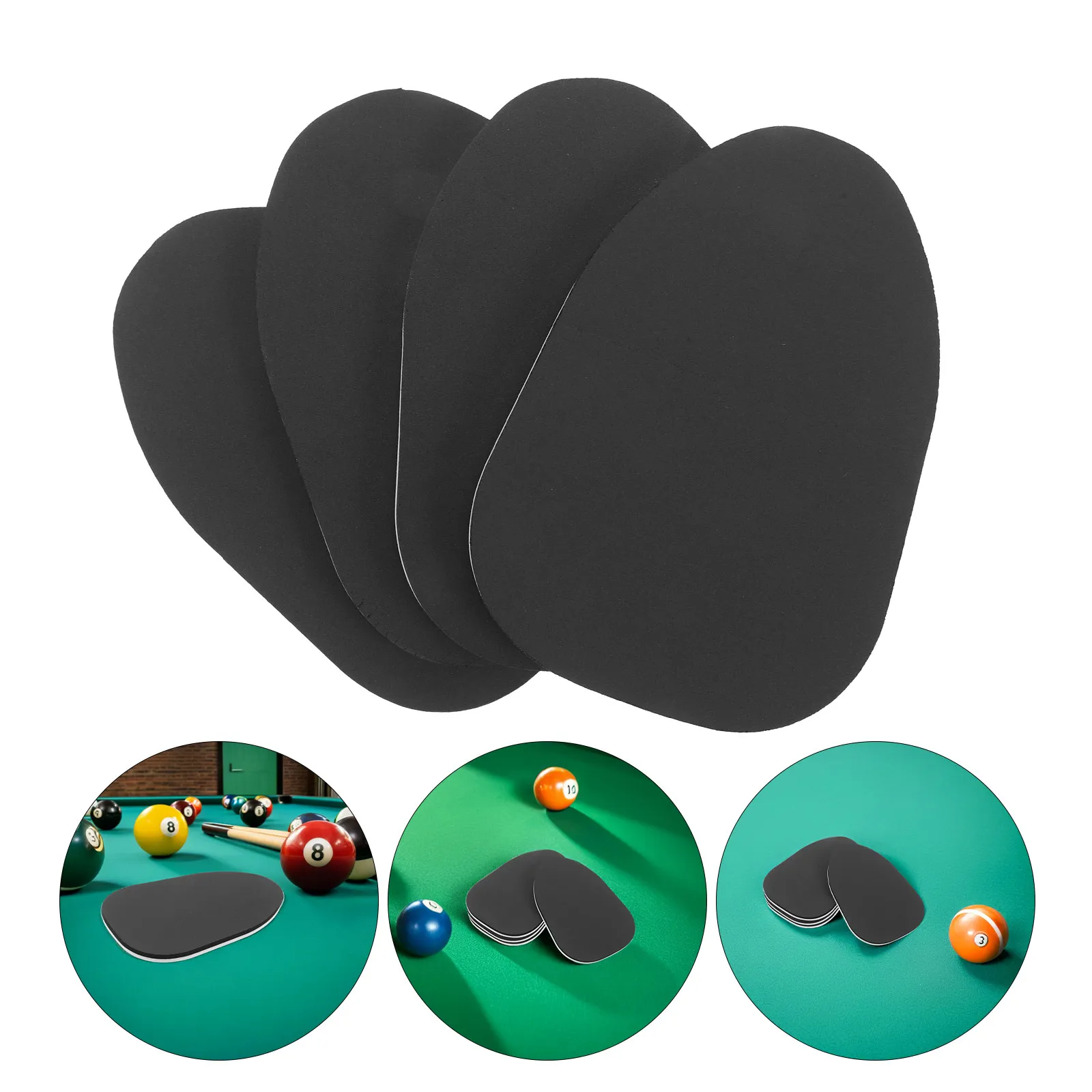

4Pcs Billiards Shaft Cleaning Sponge Pads Pool Cue Smoother Burnisher Polishing Tool for Accurate Shots and Equipment