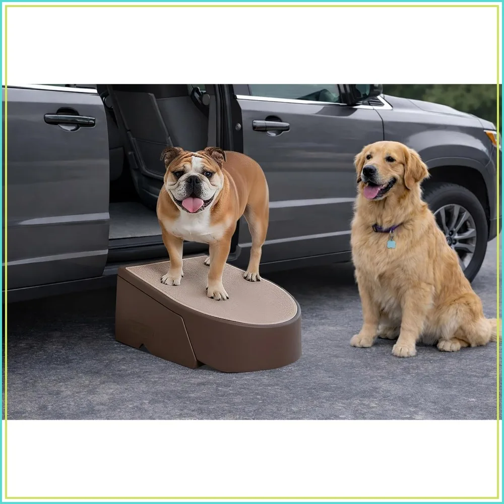 

Pet Stair and Ramp Combo for Dogs & Cats, Lightweight, Sturdy, Easy Assembly, No Tools Needed