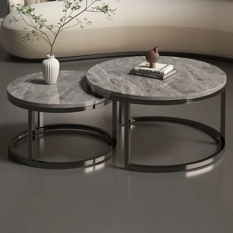 Minimalist Modern Coffee Tables Nordic Simple Glam Round Side Table Aesthetic Unique Mesas De Centro Para Sala Home Furniture