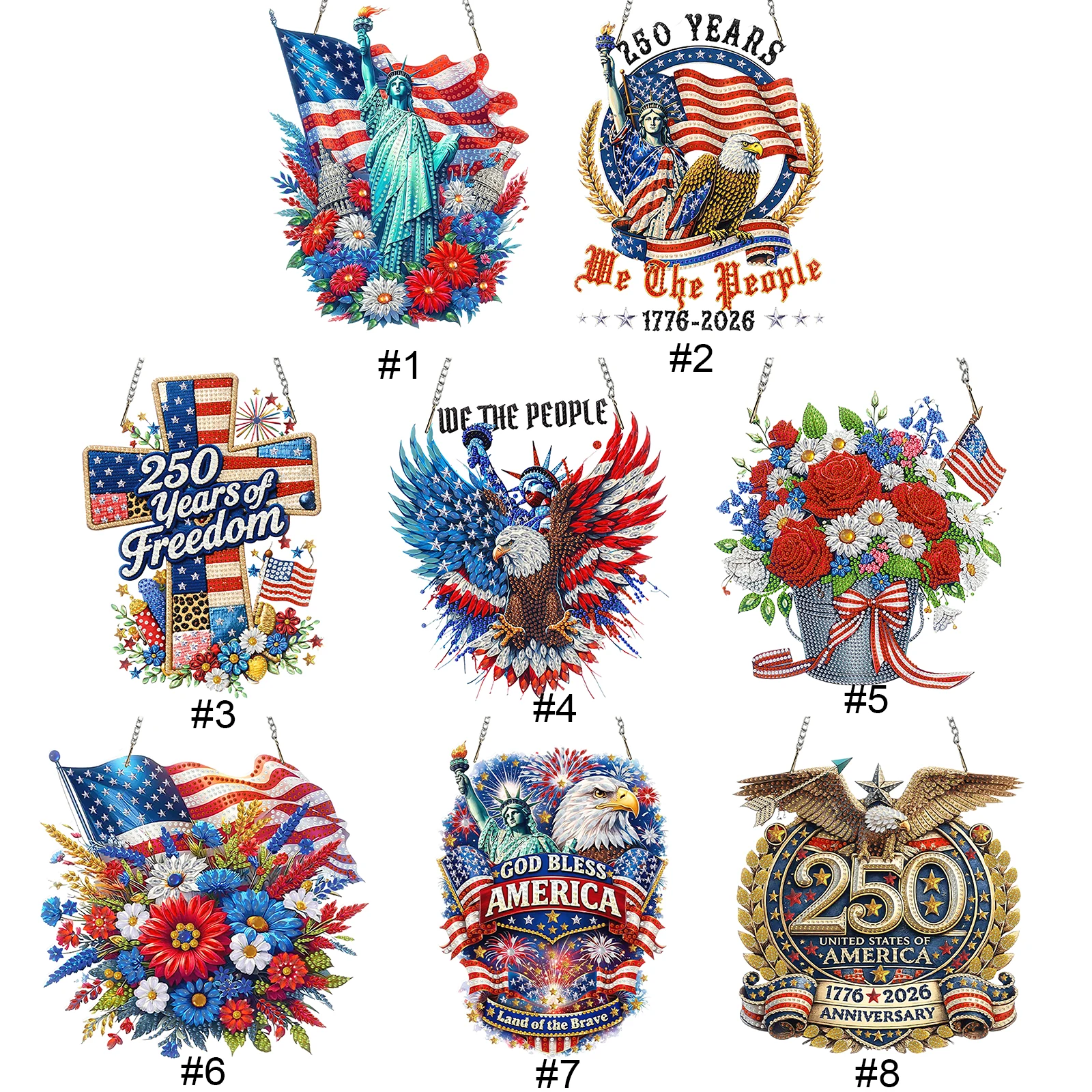 

Набор для творчества: 2D/плоская акриловая алмазная мозаика ко Дню независимости, наборы для алмазной вышивки необычной формы, односторонняя алмазная мозаика