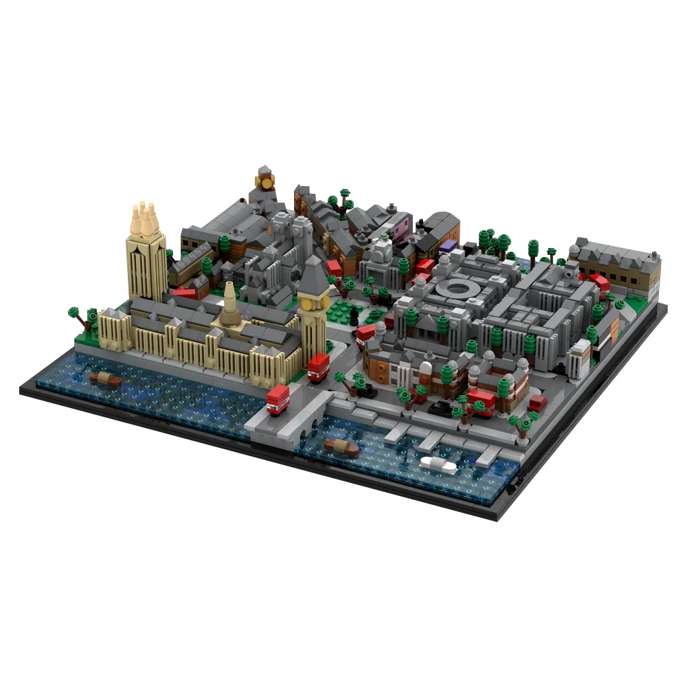 Gobricks MOC Novel Scene London Wizarding World Model Building Blocks Classic Black Castle Architecture Bricks Toy Kids Gift