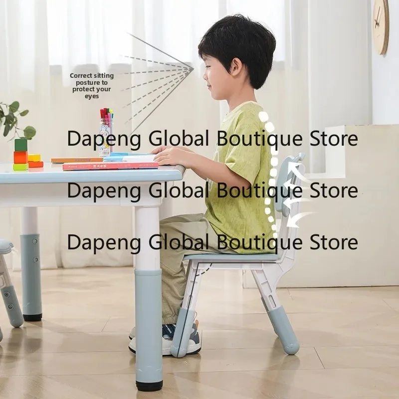 

Kindergarten tables and chairs Children's liftable Learning table Household writing