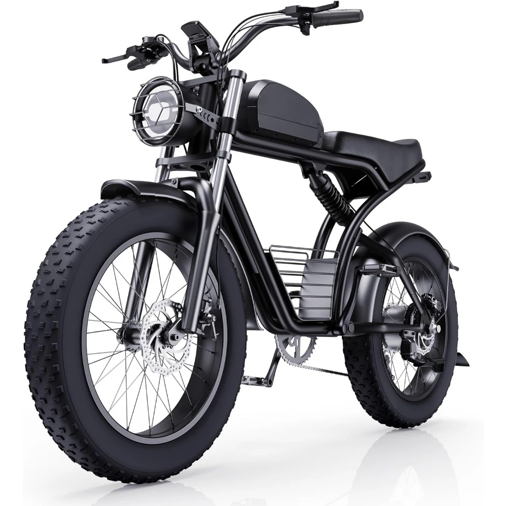 Electric Bike, 1500W 30MPH,48V 20/23AH,Max 75Miles Electric Motorcycle 20