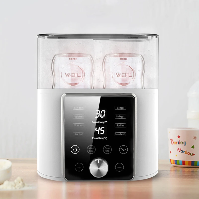 Smart Touch Digital All in One Scaldabiberon per latte caldo con acqua per l'alimentazione del bambino con sterilizzatore