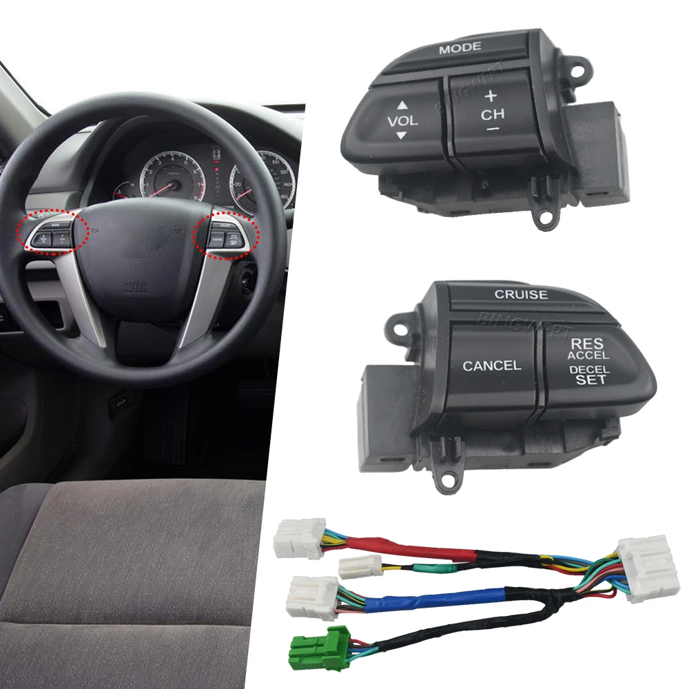 

Многофункциональная кнопка регулировки громкости на рулевом колесе в автомобильном стиле для Honda Accord Odyssey 2009-2013