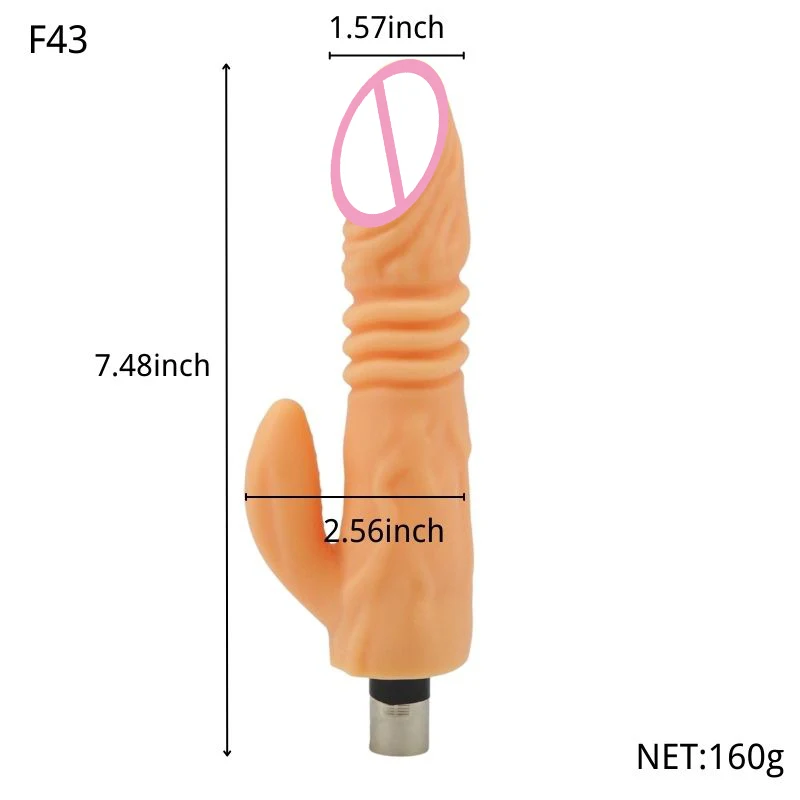 ROUGH BEAST 3XLR Sex Machine Dildo Attachment for Women Men Anal Butt Jelly Color Automatic Vibrator Thrusting Machine Accessory