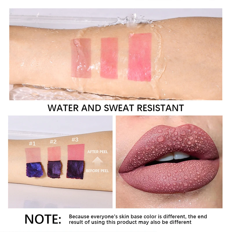 Lip Stain Peel Off Reveal Lipgloss Long Lasting Waterproof Pink Lip Tint Transfer Proof Natural Lip Stain cosmetici coreani