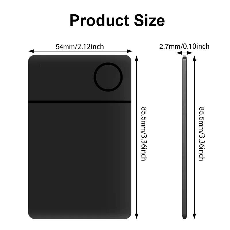 Smart Track Card Smart Tag  Global Locator Key Loss Prevention Device Smart card Ultra Slim Finder Tracker For iOS Device