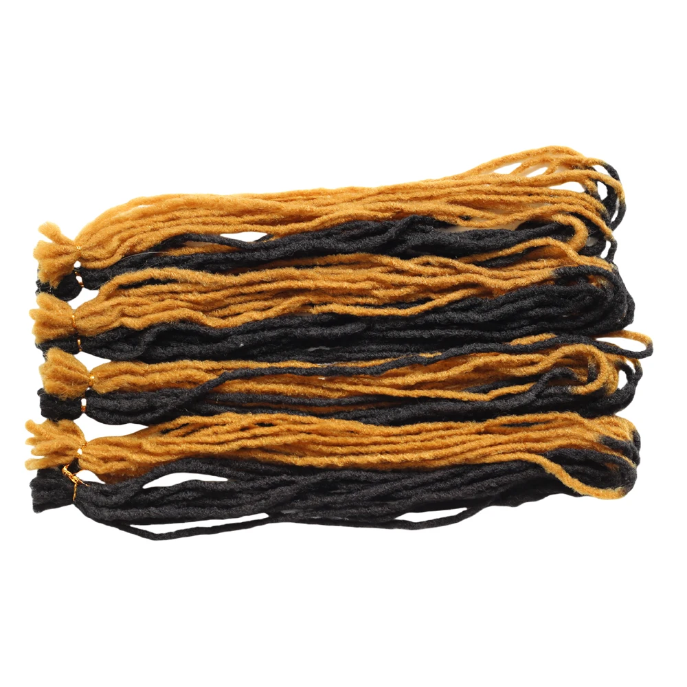 10 Strands/Piece 40 Inch Synthetic Crochet Dreadlocks Hair Extension Blonde Black Braiding Hair Easy Install for Women