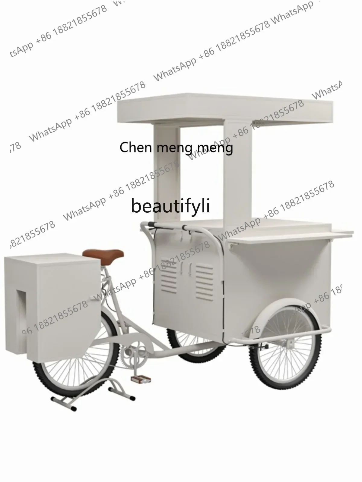 D178  Multifunctional food snacks stall sales milk tea dessert shop beach bed and breakfast dining car