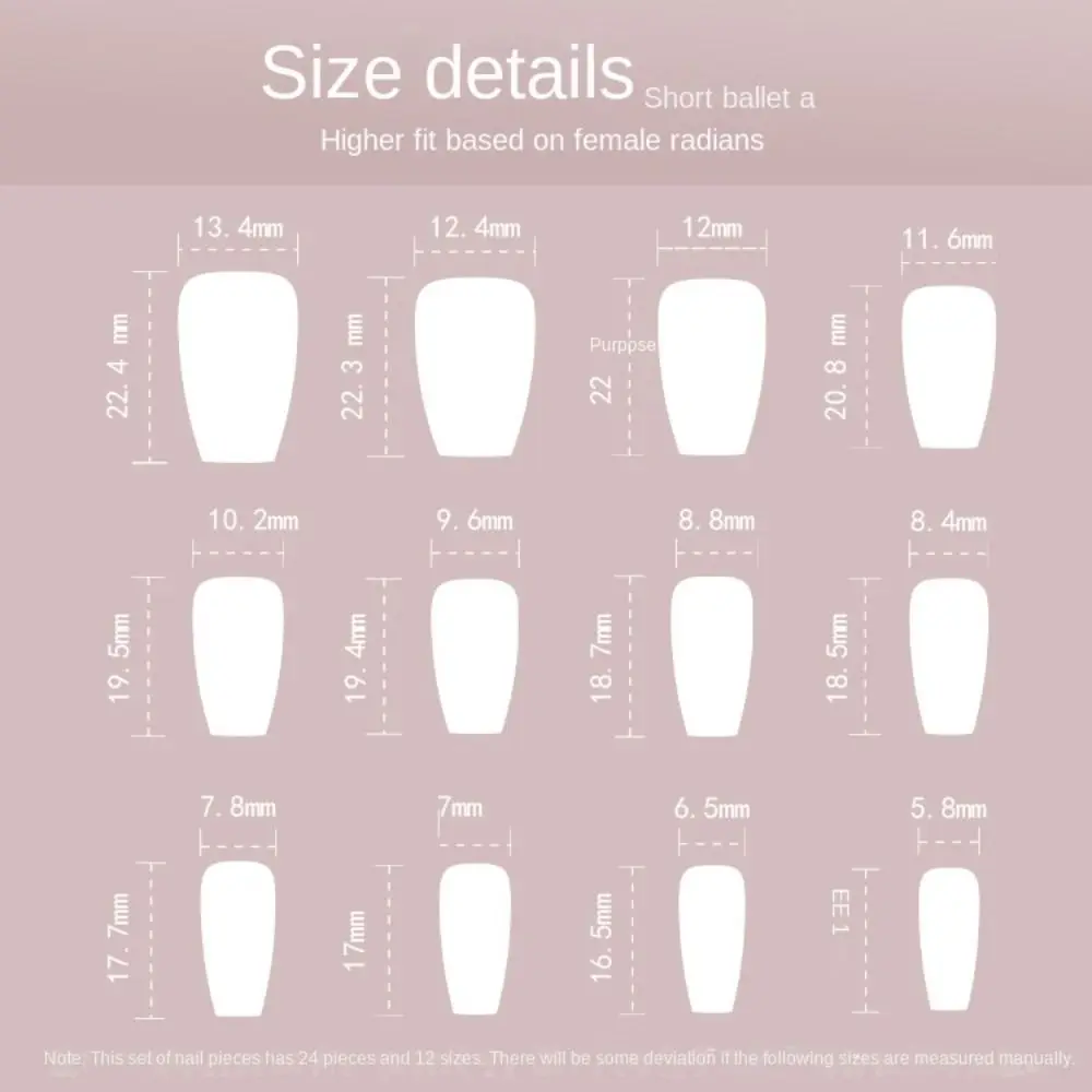 Long Ballerina False Nails New Full Cover Aurora Gradient Pink White Fake Nails French Crystal Detachable Nail Tips Women Girls