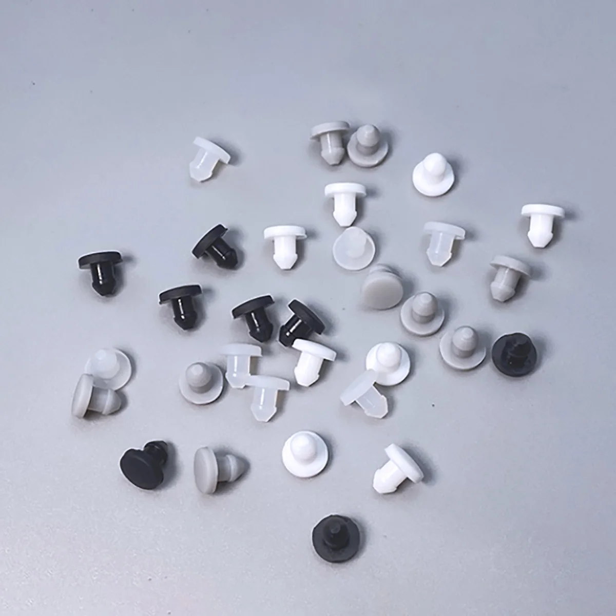 Solid Silicone Rubber Hole Caps 2.5 / 3 / 3.5 / 4mm T Type Hole Plug Snap-on Gasket Blanking End Seal Stopper