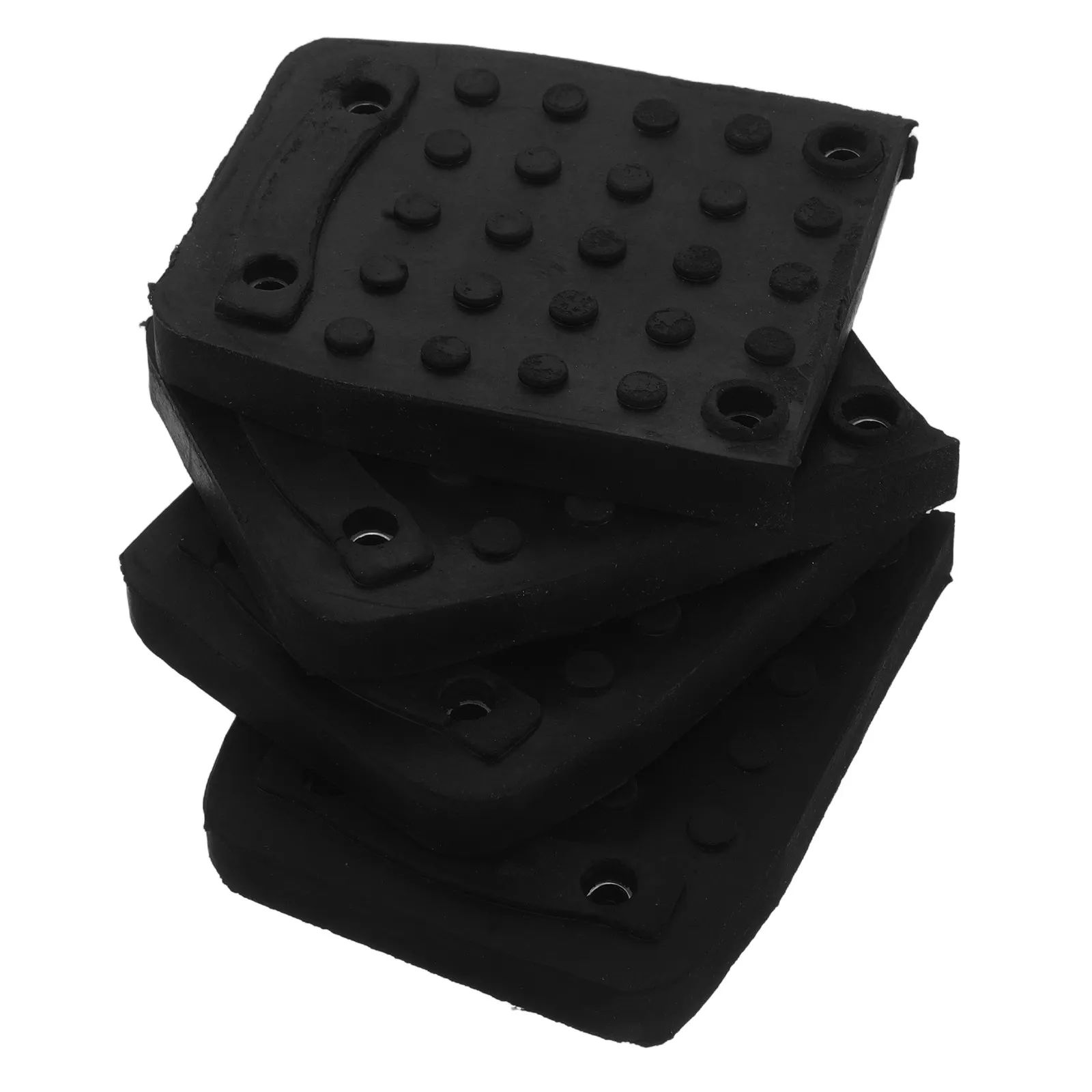 4Pcs Drywall Stilt Sole Anti-Slip Rubber Pads Heavy-Duty Replacement Foot Mats with Screws Non-Slip Sole Pads for Plastering
